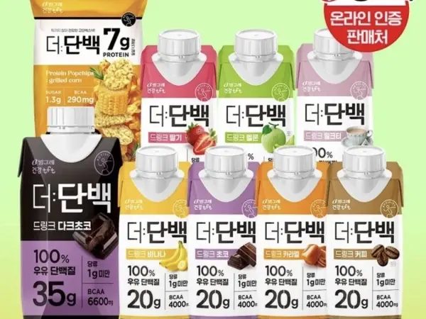 빙그레 더단백/고함량 프로틴드링크 27팩+팝칩