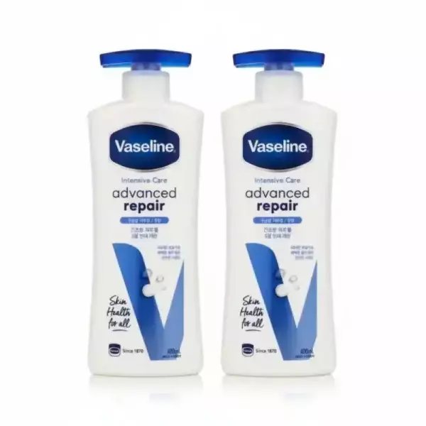 바세린 어드밴스드 리페어 바디로션 400ml 2개