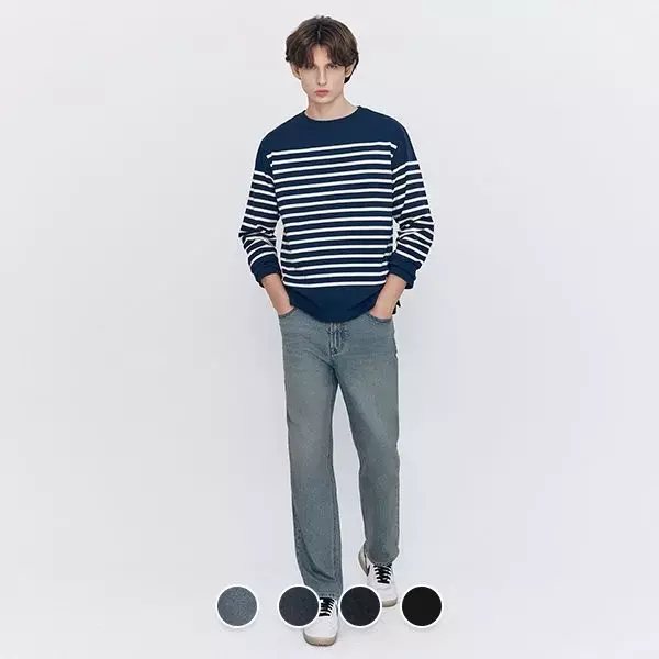 지오다노 스탠다드 슬림 데님 팬츠